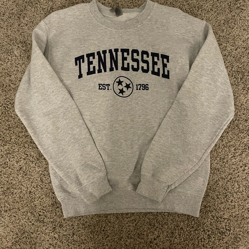 Gildan Gray Tennessee Crewneck Sweater